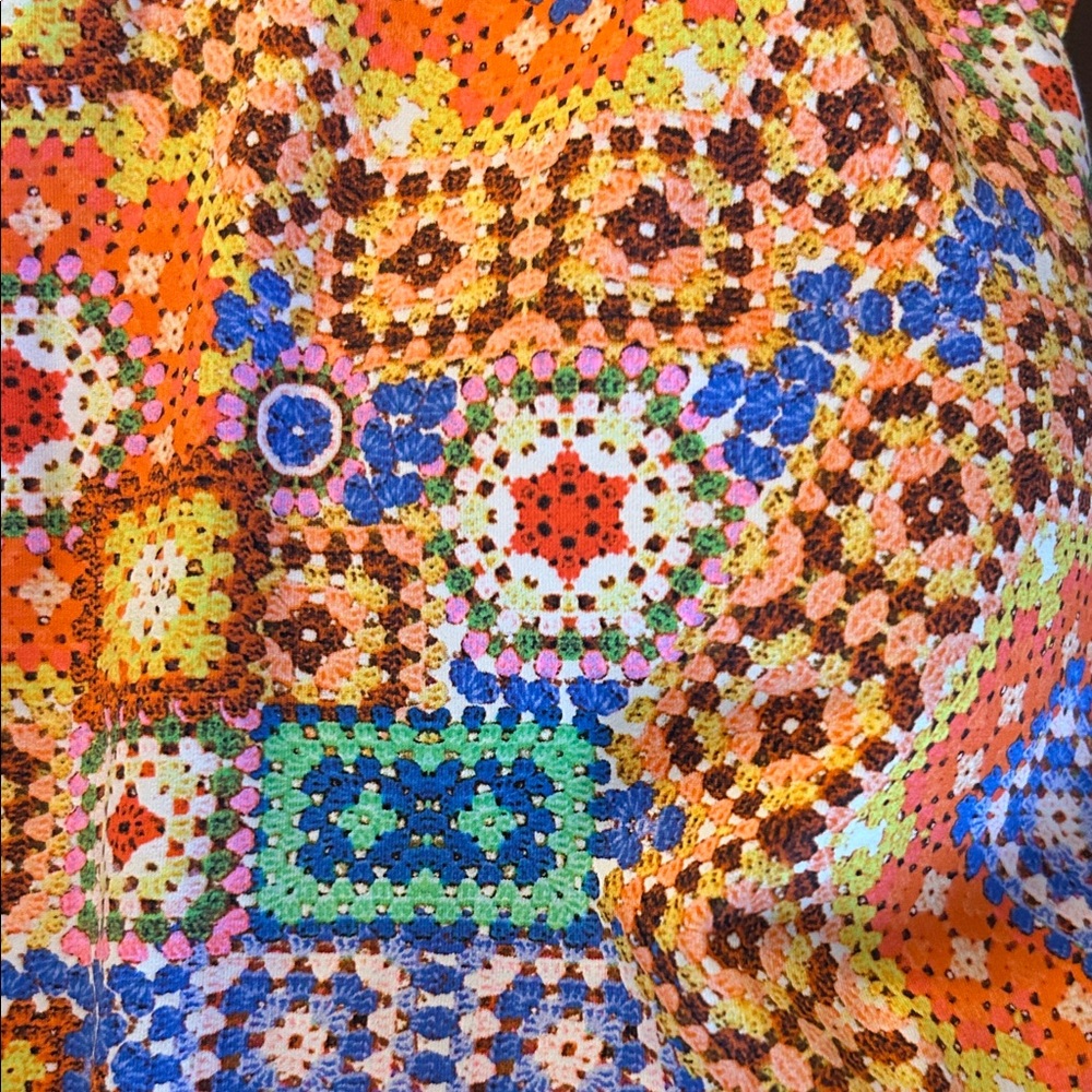 Luli Fama Colorful swim top. - Picture 4 of 5
